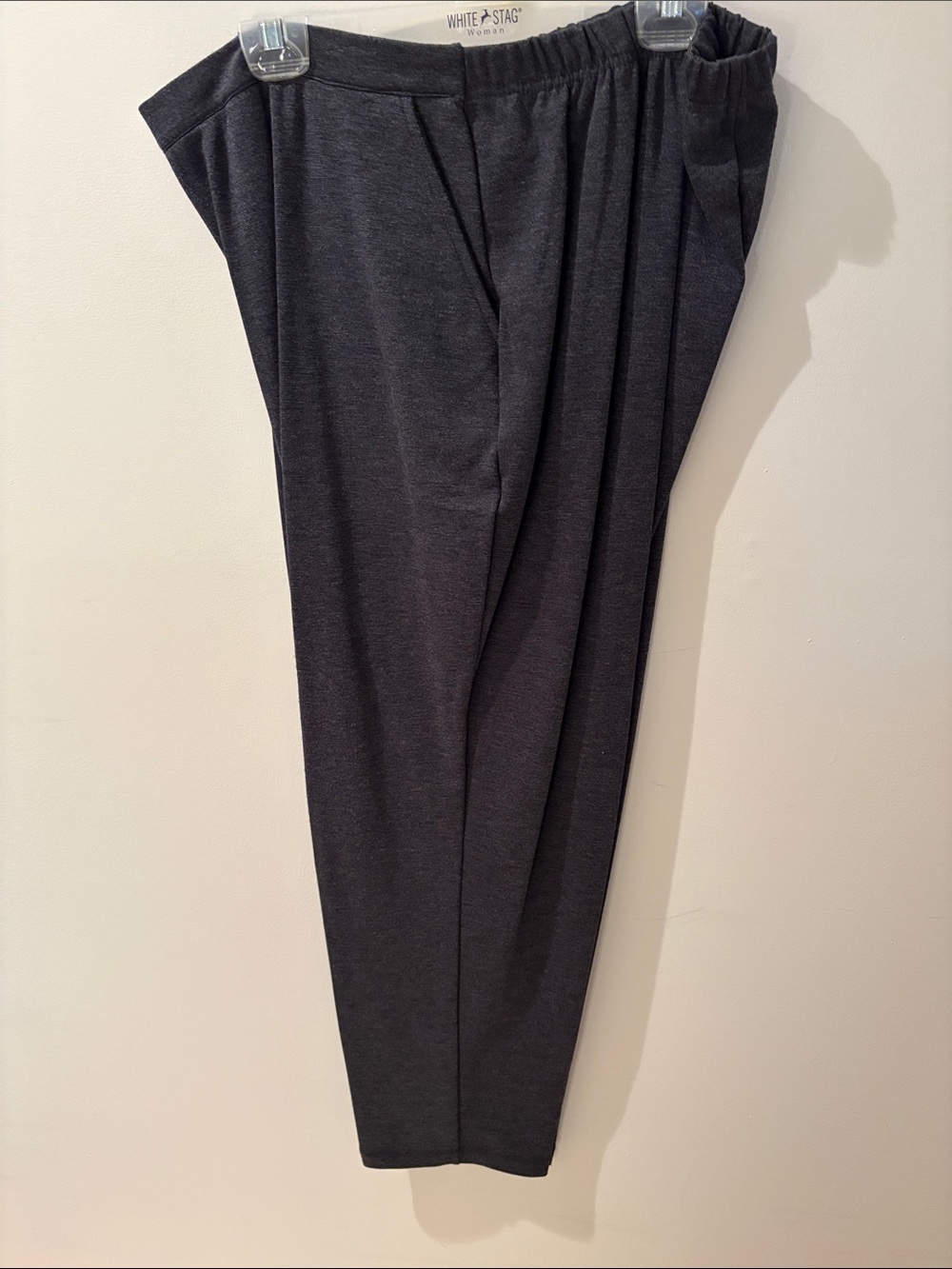 White Stag Women's Charcoal Straight-Leg Pull-On Pants